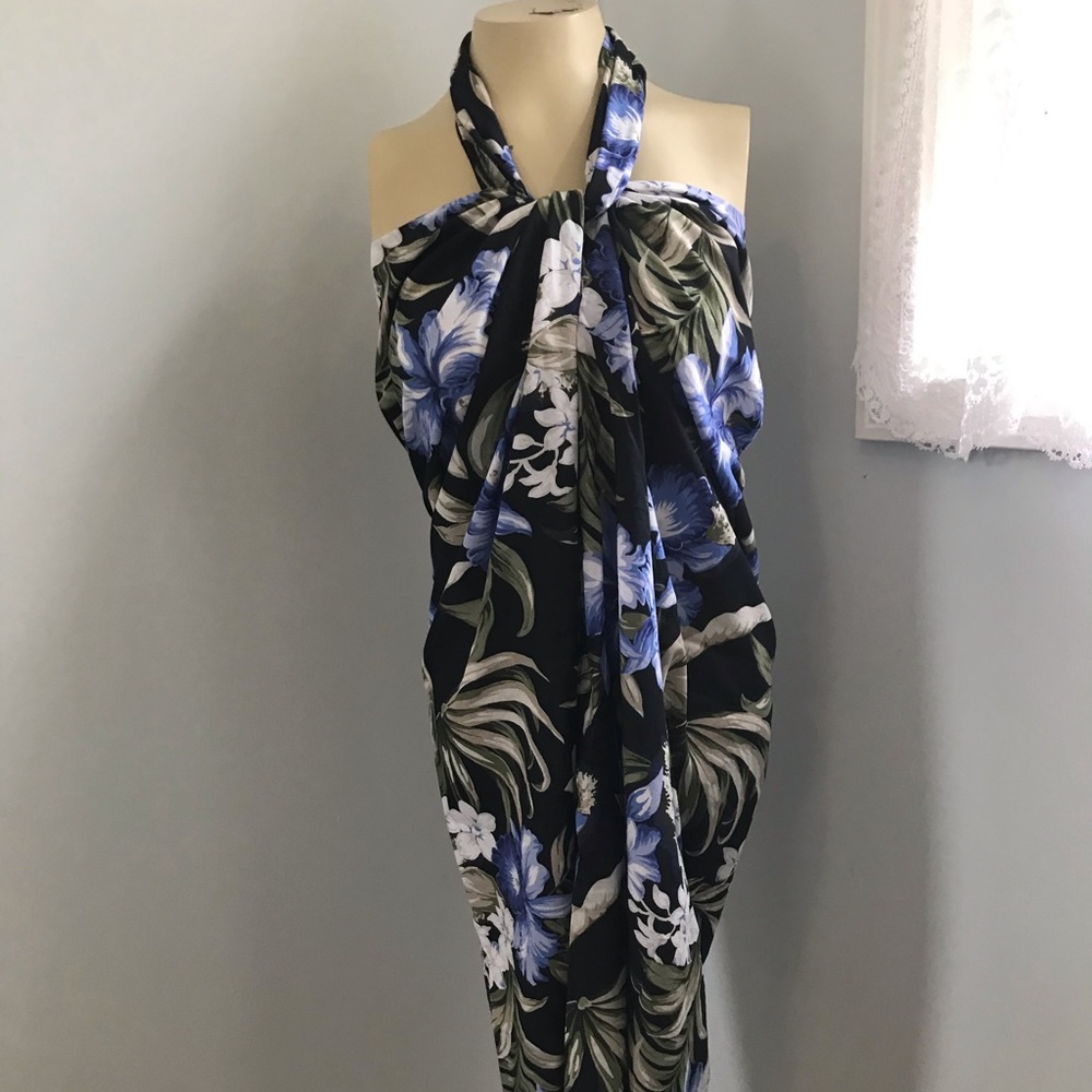 Lands End tropical print pareo. Size S/M